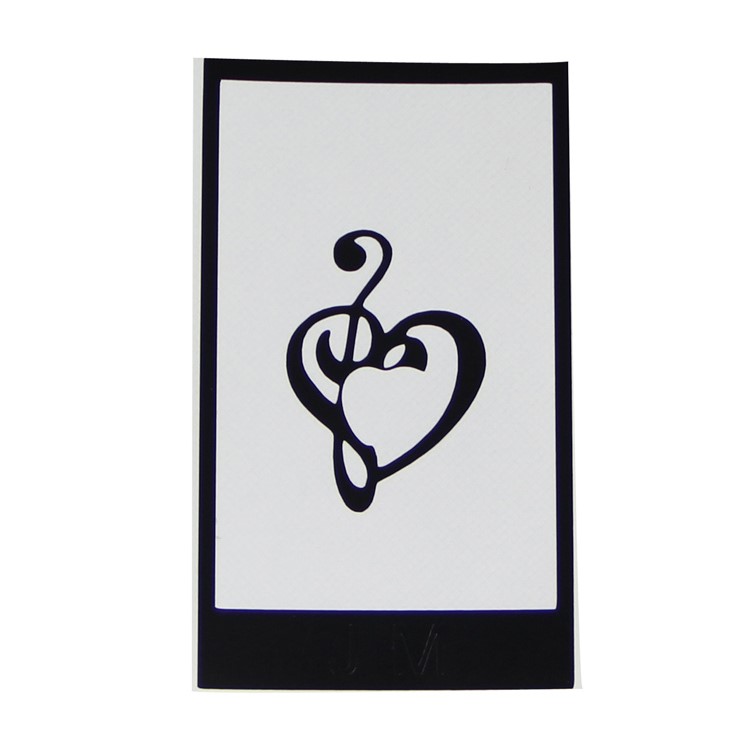 HAT PRINCE Chic Creative PVC Decoration Stickers for iPad - Heart Note-2