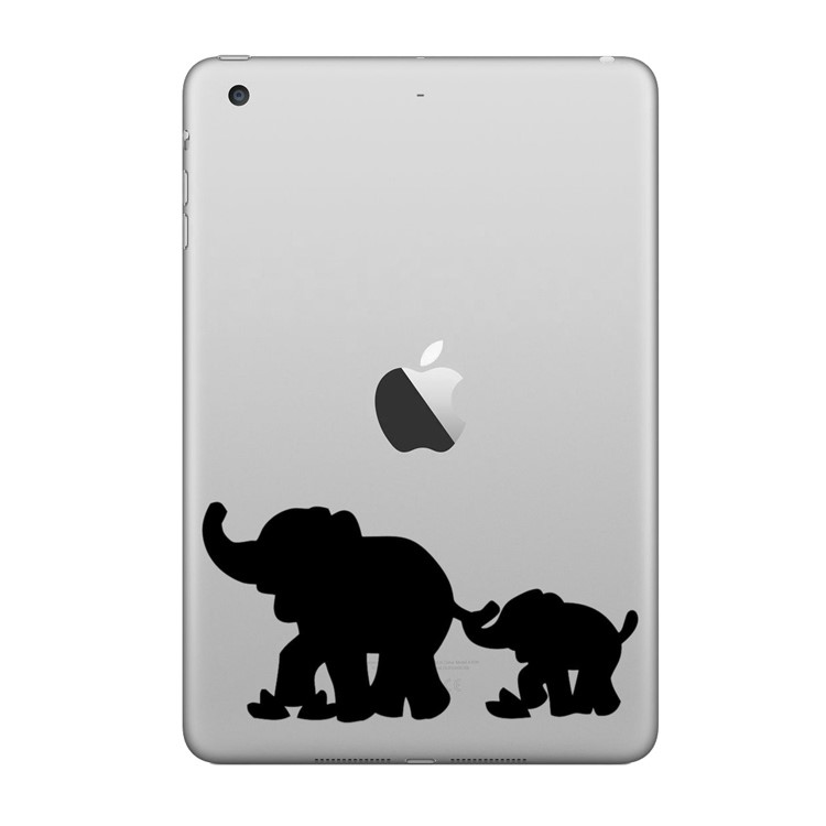HAT PRINCE Stylish Creative PVC Decal Stickers for iPad - Elephants-1