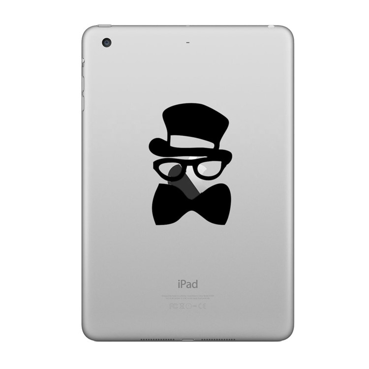 HAT PRINCE Stylish Creative PVC Decals Sticker for iPad - Businessman-1