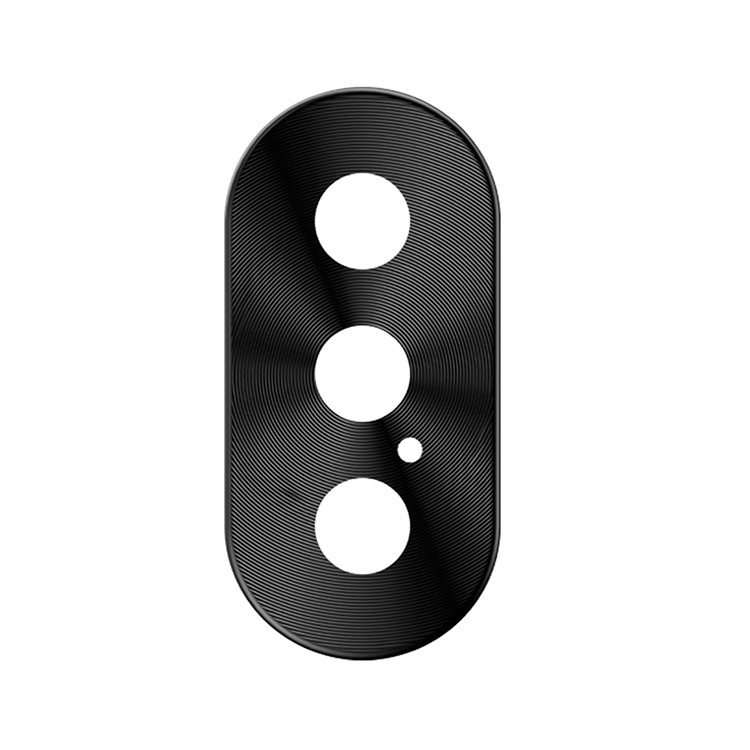 For iPhone X (Ten) Alloy Back Camera Lens Protector - Black-2