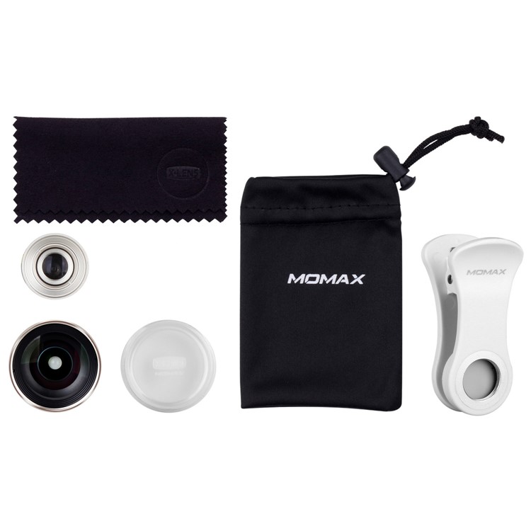 MOMAX X-Lens 2-in-1 Clip-on 0.6X Wide-angle Lens + 10X Macro Lens for Smartphone Tablet - Champagne Gold Color-14