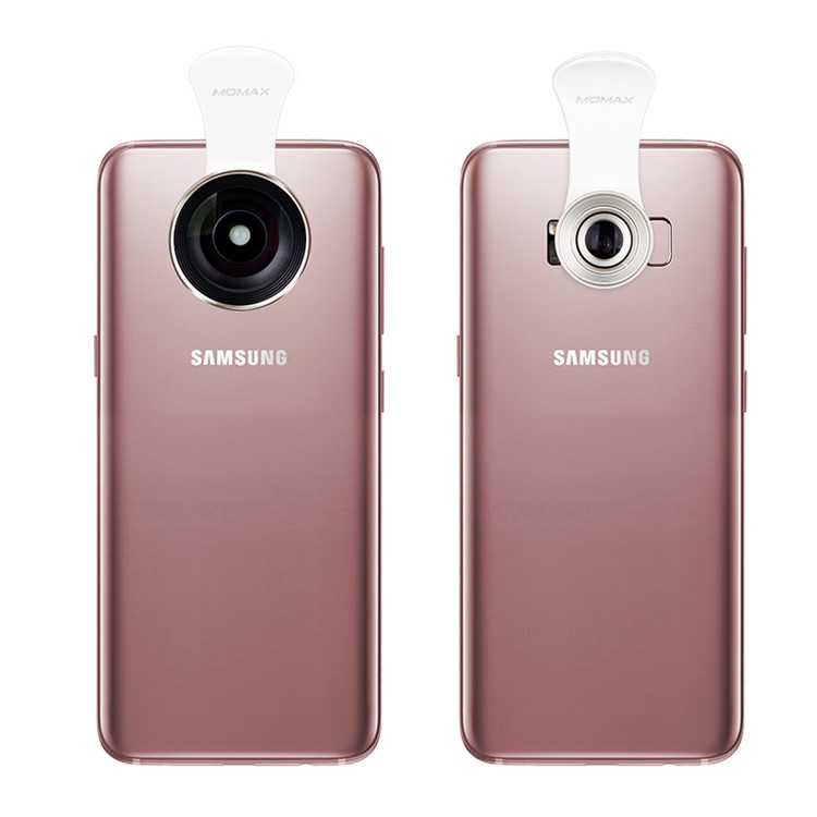 MOMAX X-Lens 2-in-1 Clip-on 0.6X Wide-angle Lens + 10X Macro Lens for Smartphone Tablet - Champagne Gold Color-4