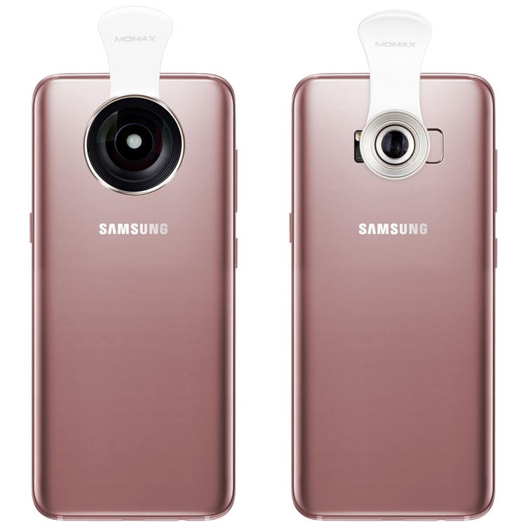 MOMAX X-Lens 2-in-1 Clip-on 0.6X Wide-angle Lens + 10X Macro Lens for Smartphone Tablet - Champagne Gold Color-5