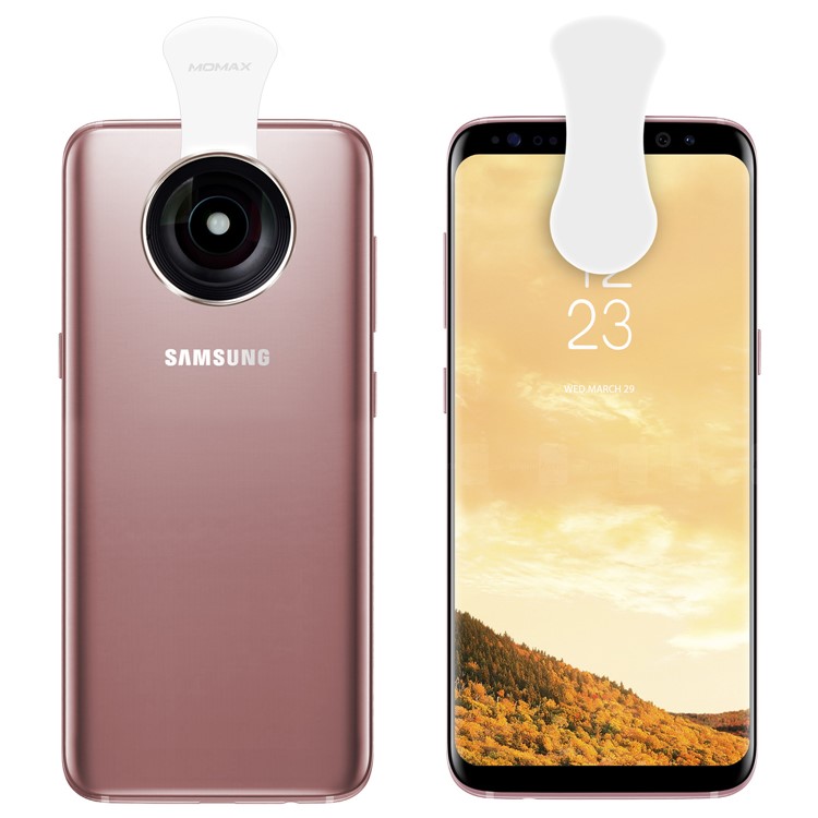 MOMAX X-Lens 2-in-1 Clip-on 0.6X Wide-angle Lens + 10X Macro Lens for Smartphone Tablet - Champagne Gold Color-6