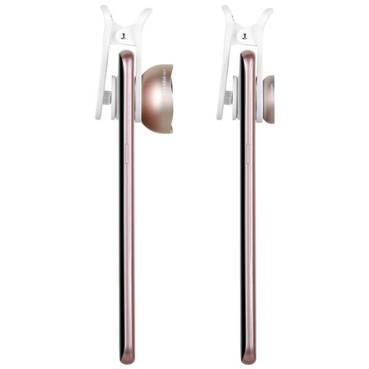 MOMAX X-Lens 2-in-1 Clip-on 0.6X Wide-angle Lens + 10X Macro Lens for Smartphone Tablet - Champagne Gold Color-8