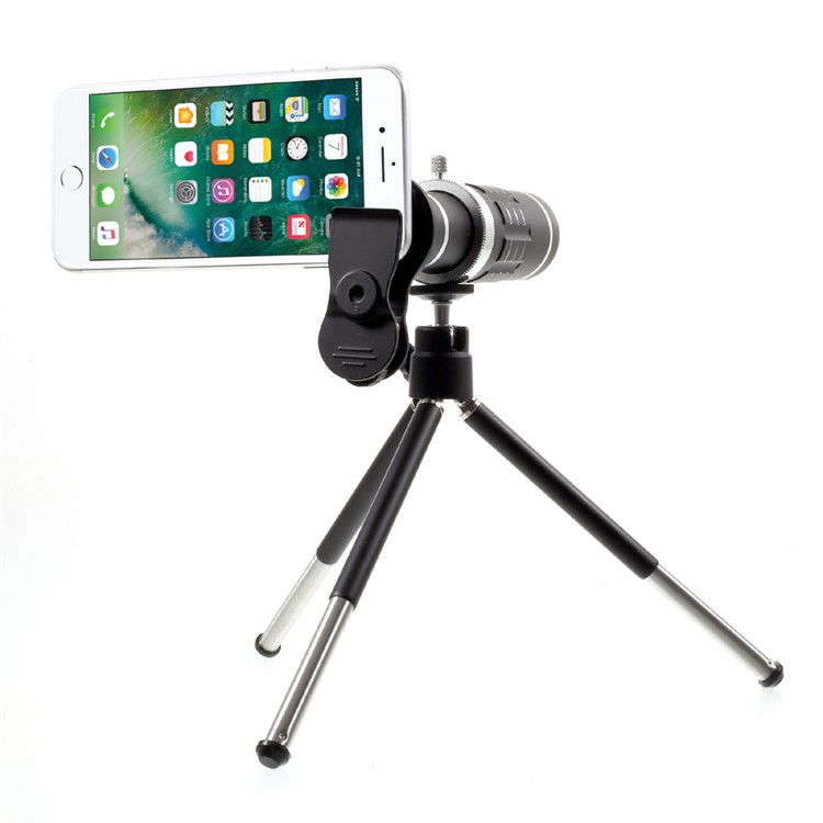 18X HD Telephoto Lens Kit for Phone Camera Zoom Telescope Telescopic Lens with Mini Tripod for iPhone Samsung Smartphone - Black-2