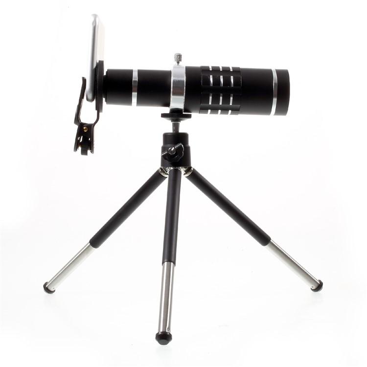 18X HD Telephoto Lens Kit for Phone Camera Zoom Telescope Telescopic Lens with Mini Tripod for iPhone Samsung Smartphone - Black-3