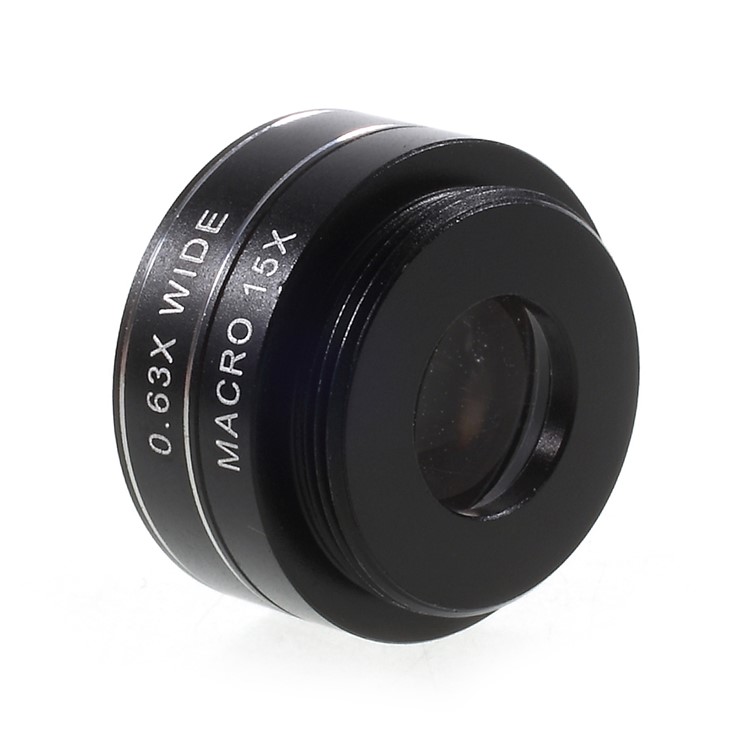 Clip-on 198° Fish Eye Lens + 15X Macro Lens + 0.63X Wide Angle Lens for iPhone Samsung Smartphones-11