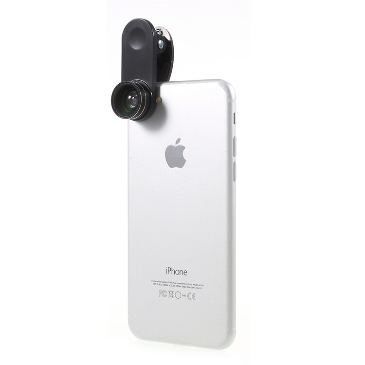 Clip-on 198° Fish Eye Lens + 15X Macro Lens + 0.63X Wide Angle Lens for iPhone Samsung Smartphones-14
