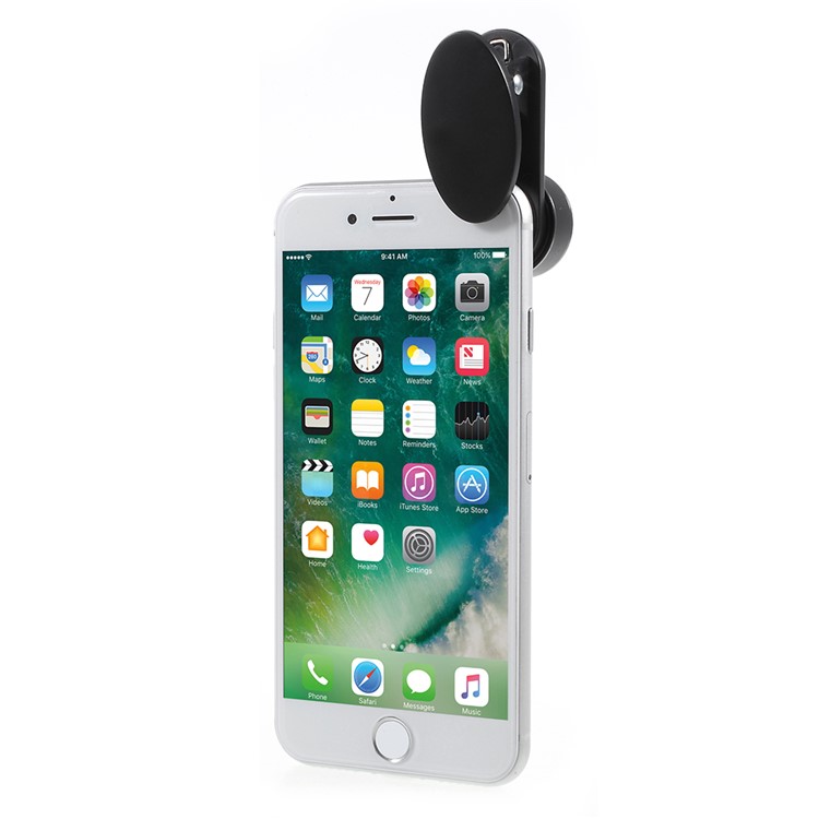 Clip-on 198° Fish Eye Lens + 15X Macro Lens + 0.63X Wide Angle Lens for iPhone Samsung Smartphones-6