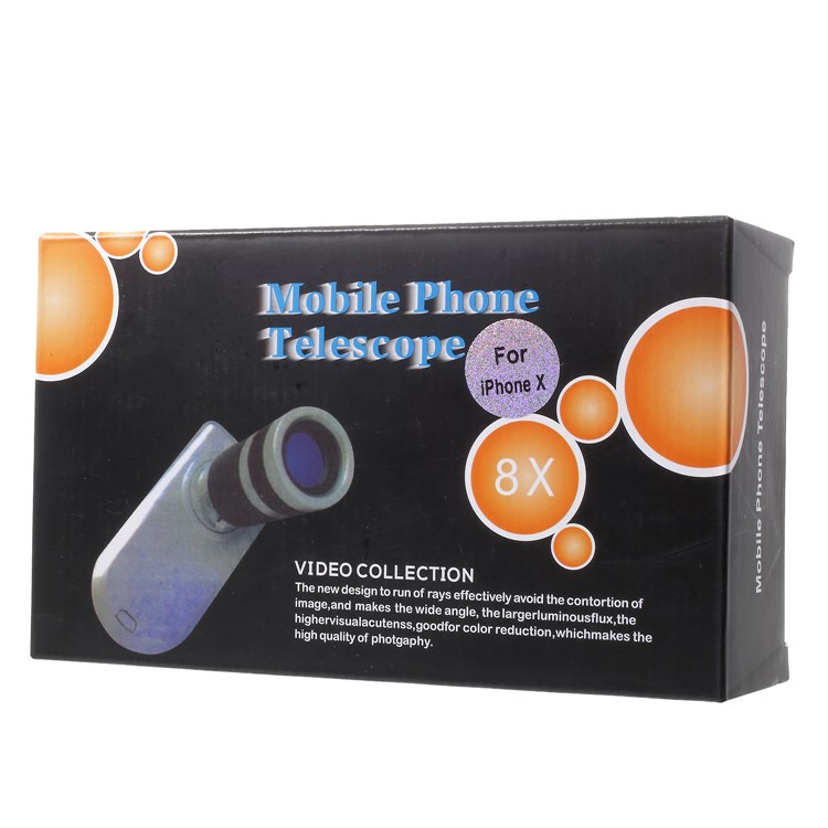 For iPhone X/10 8X Mobile Phone Telescope PC Back Shell-12