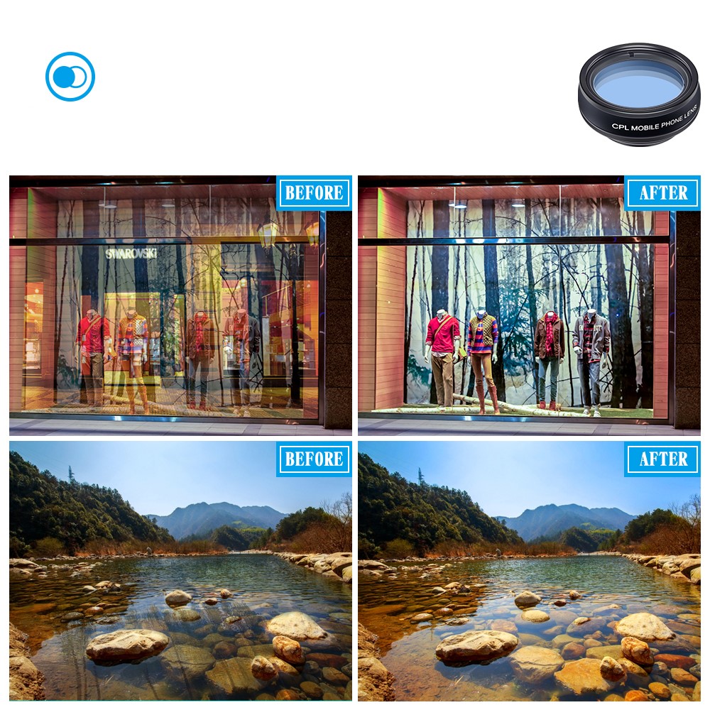 Kit De Lentilles APEXEL 10-en-1 Objectif Fish-eye Grand Angle Macro 2X Télescope Pour Iphone Samsung Smartphones-7
