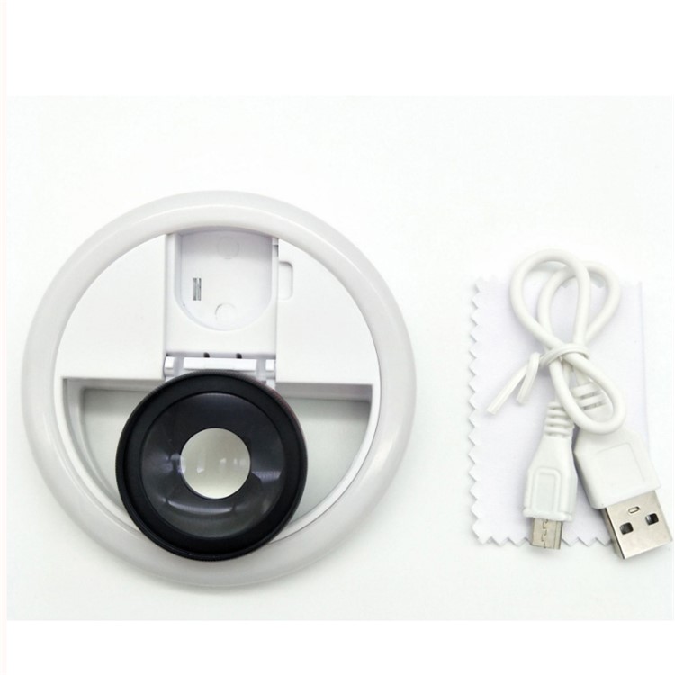 Selfie Ring Light USB Charge Enhancing Portable Flash 15X Macro Camera Lens Phone Accessories - Bag Set-3