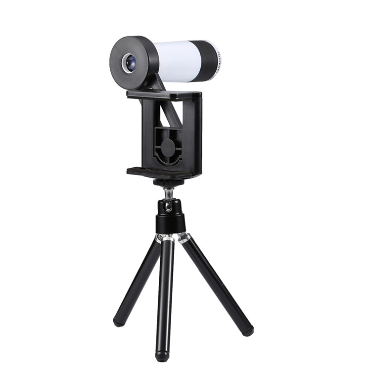 Universal 12X Zoom Telephoto Camera Lens with Tripod for iPhone Samsung - White-5