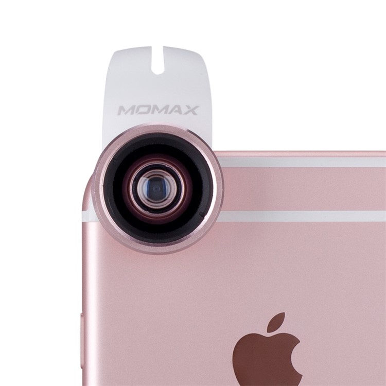MOMAX X-Lens 4-in-1 120 Degree Wide Angle+15X Macro Lens+180 Degree Fisheye+ CPL Filter for Smartphone Tablet - Silver Color-2