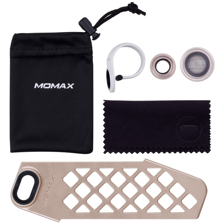 MOMAX X-Lens Case Camera Lens Kits for iPhone SE/5s/5 - Gold Color-5