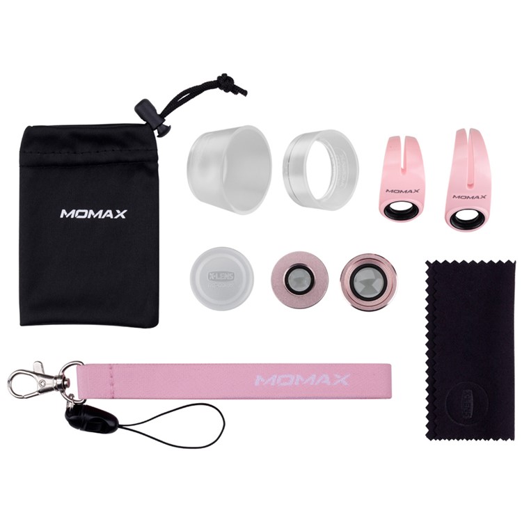 MOMAX X-Lens 3 in 1 Universal Macro Lens Set 10X Macro + 15X Macro + 30X Macro Lens for Smart Phones - Rose Gold Color-13