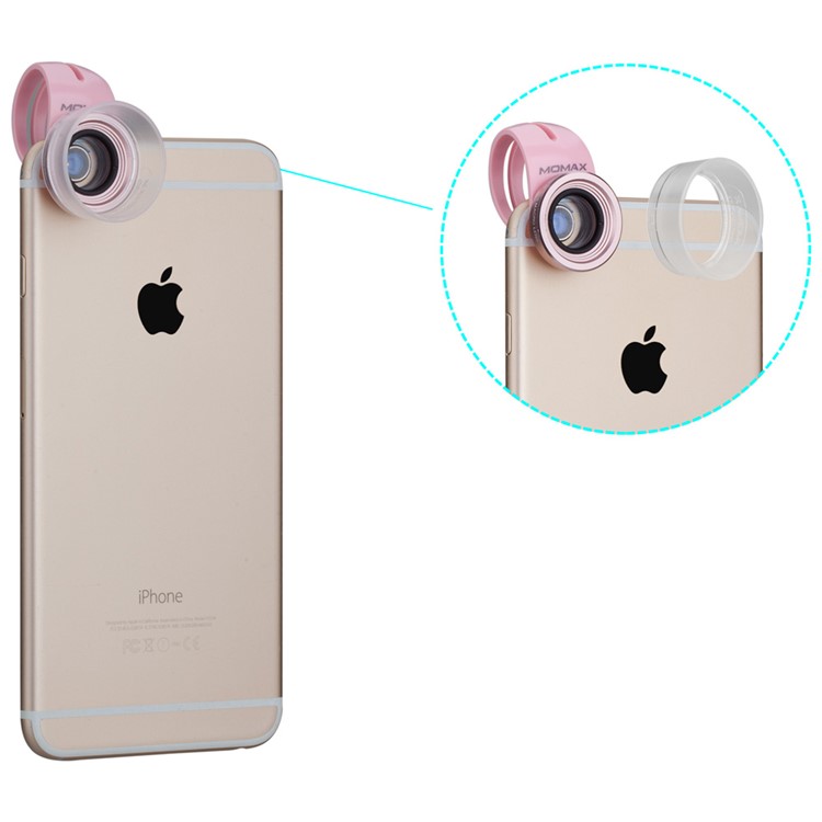 MOMAX X-Lens 3 in 1 Universal Macro Lens Set 10X Macro + 15X Macro + 30X Macro Lens for Smart Phones - Rose Gold Color-2