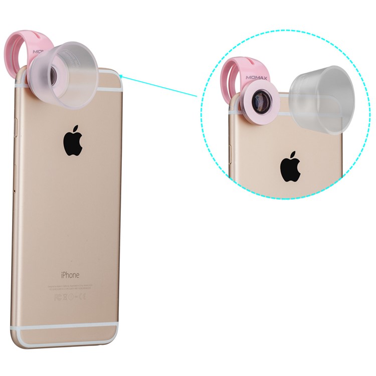 MOMAX X-Lens 3 in 1 Universal Macro Lens Set 10X Macro + 15X Macro + 30X Macro Lens for Smart Phones - Rose Gold Color-3