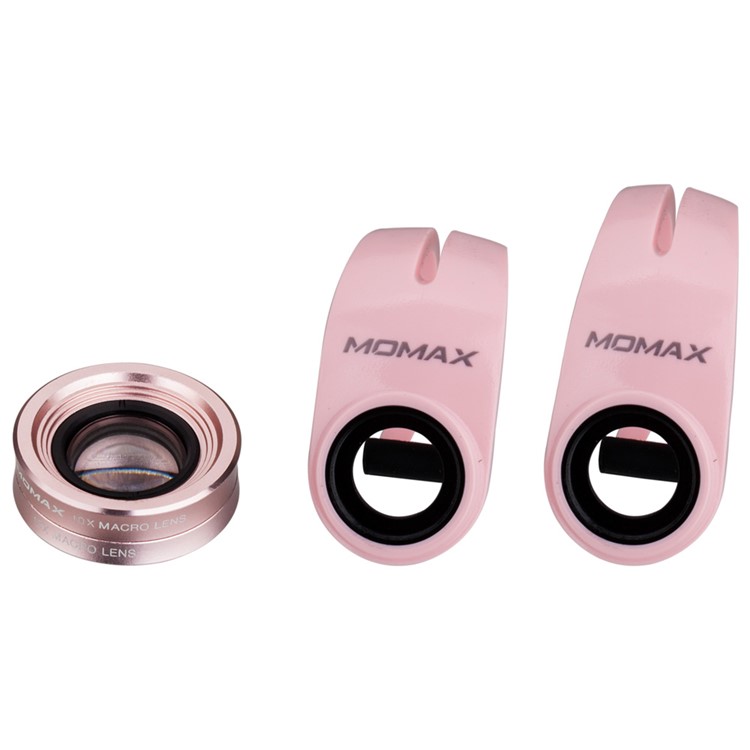 MOMAX X-Lens 3 in 1 Universal Macro Lens Set 10X Macro + 15X Macro + 30X Macro Lens for Smart Phones - Rose Gold Color-6
