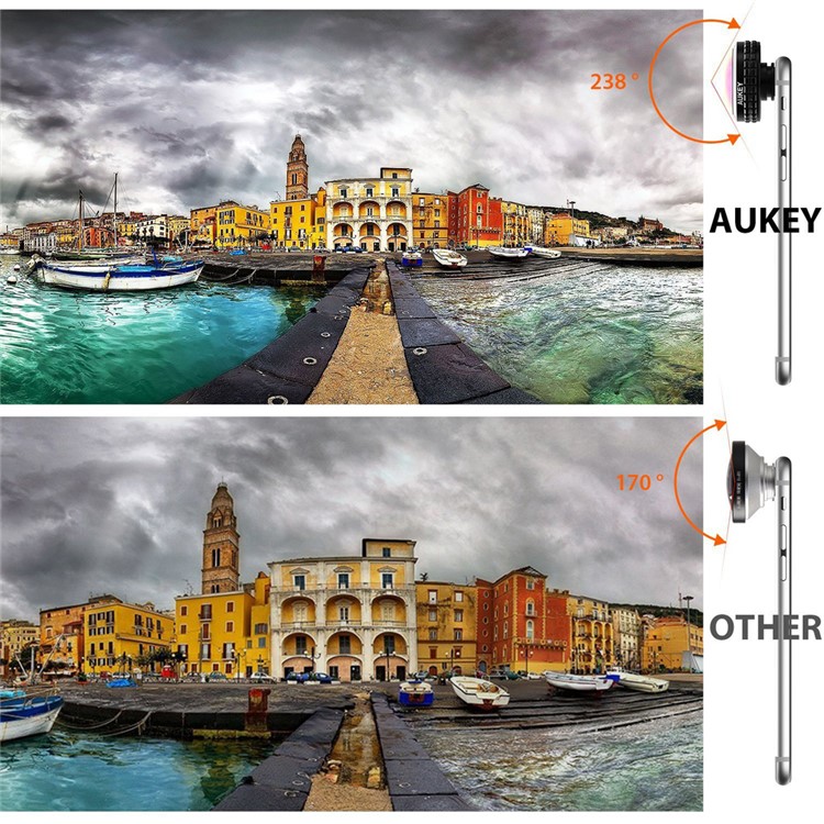 AUKEY PL-WD02 Professional HD 238 Degree Wide Angle Optical Lens with Clip-3
