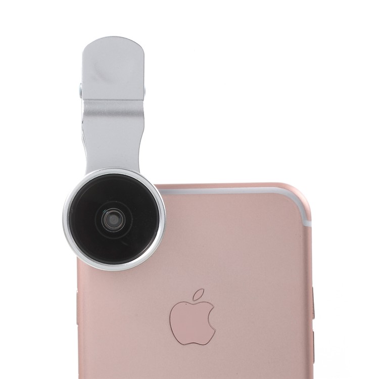 PICKOGEN 2-in-1 0.36X Super Wide Angle + 15X Macro Lens Universal Clip-on Camera Lens Kits (HE-036) - Silver Color-2
