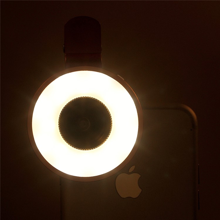 PICKOGEN Universal Clip-on Lens Kit 0.65X Wide Angle + 15X Macro Lens with Selfie LED Fill-in Lights - Black-12