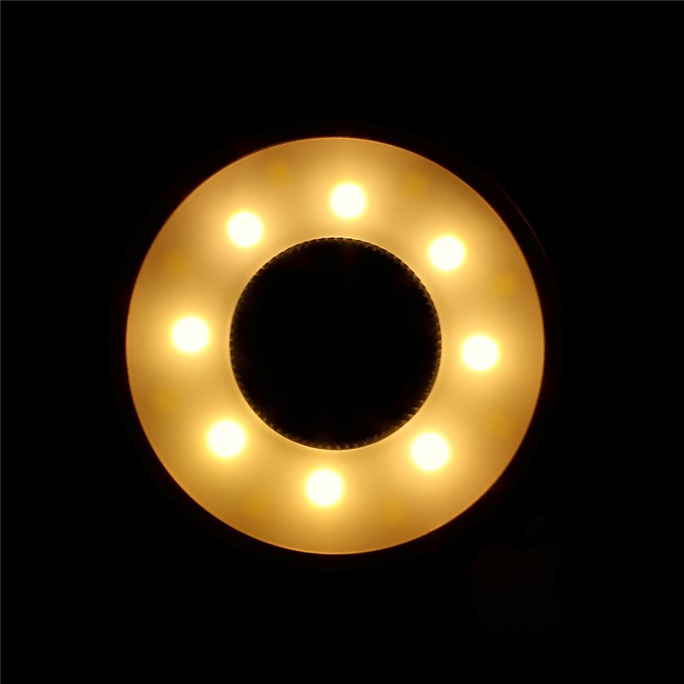 PICKOGEN Universal Clip-on Lens Kit 0.65X Wide Angle + 15X Macro Lens with Selfie LED Fill-in Lights - Black-9