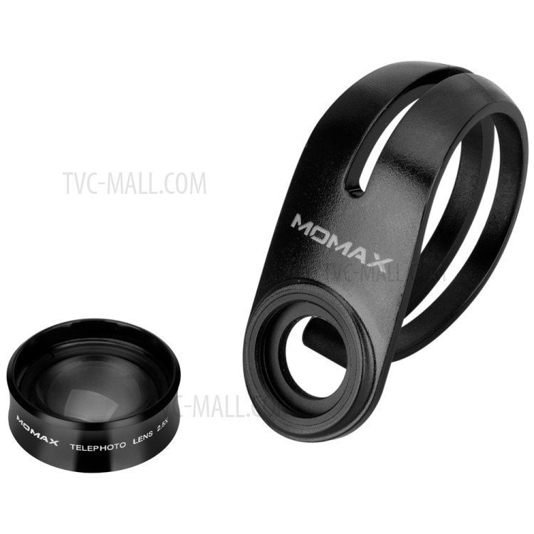 MOMAX X-Lens 5-in-1 2.5X Teleconverter + 120° Wide Angle + 15X Macro + 180° Fisheye Lens + CPL Filter Kit-12
