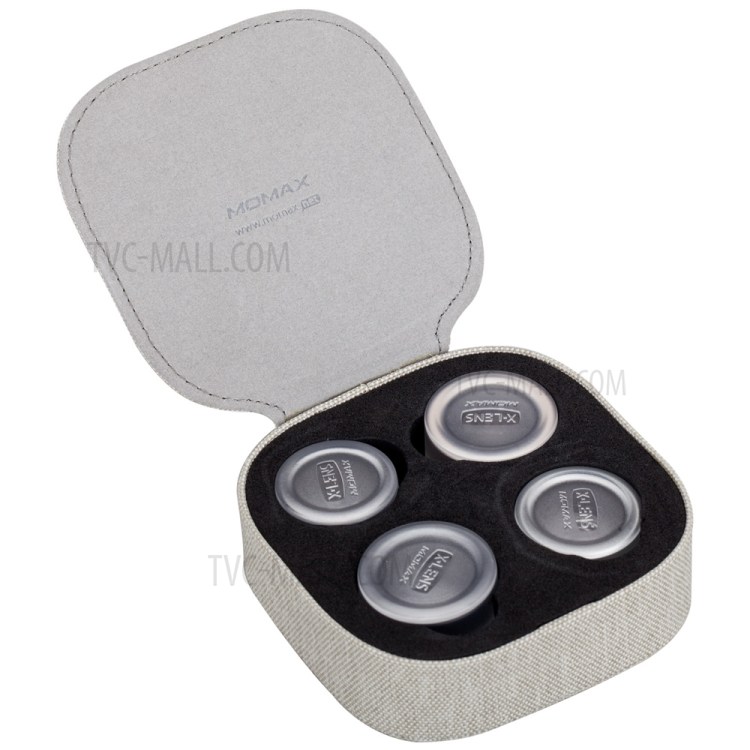 MOMAX X-Lens 5-in-1 2.5X Teleconverter + 120° Wide Angle + 15X Macro + 180° Fisheye Lens + CPL Filter Kit-20