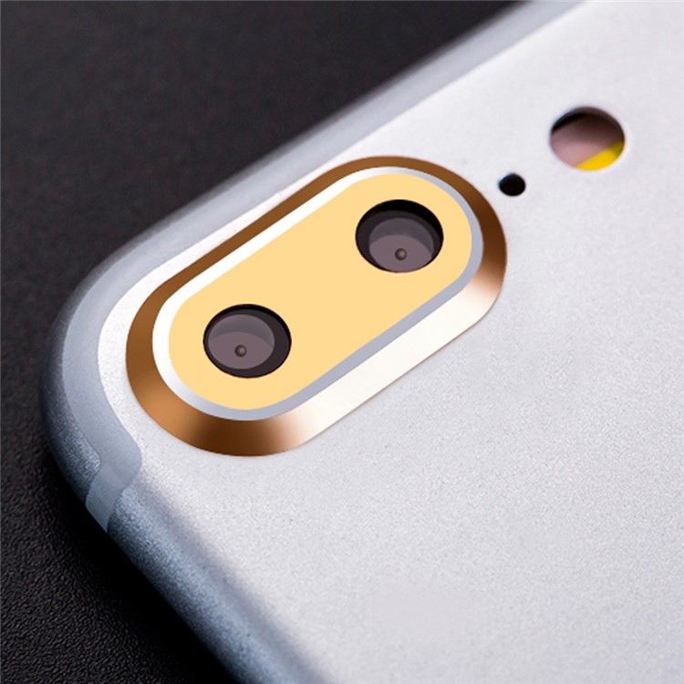 ENKAY Aluminum Alloy Back Camera Lens Guard Cover for iPhone 7 Plus - Gold Color-1