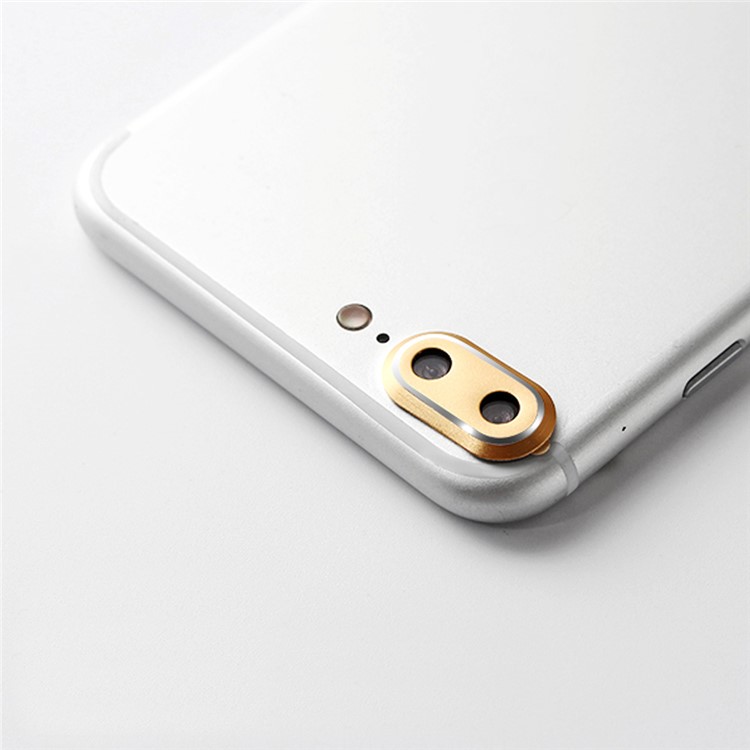 ENKAY Aluminum Alloy Back Camera Lens Guard Cover for iPhone 7 Plus - Gold Color-2