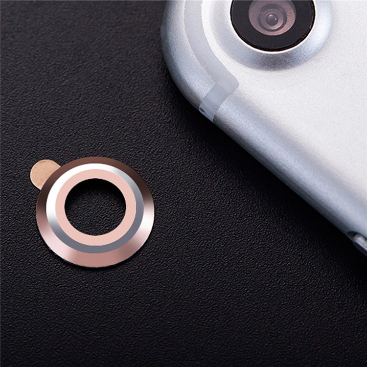 ENKAY for iPhone 7 4.7 Aluminum Alloy Back Camera Lens Ring Cover - Rose Gold Color-1