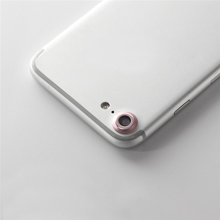 ENKAY for iPhone 7 4.7 Aluminum Alloy Back Camera Lens Ring Cover - Rose Gold Color-2