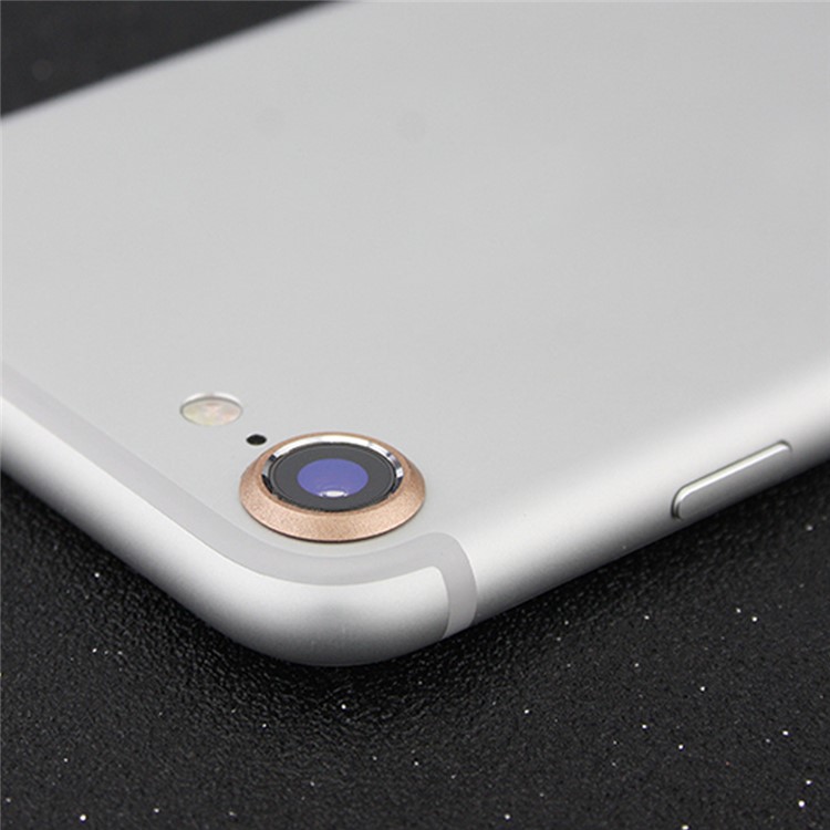 ENKAY for iPhone 7 4.7 Aluminum Alloy Rear Camera Lens Cover Guard Ring - Gold Color-3