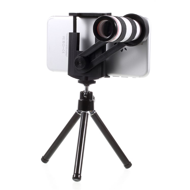 12X Optical Telescope Universal Camera Lens with Tripod, Phone Clamp Range: 55 - 85mm-3