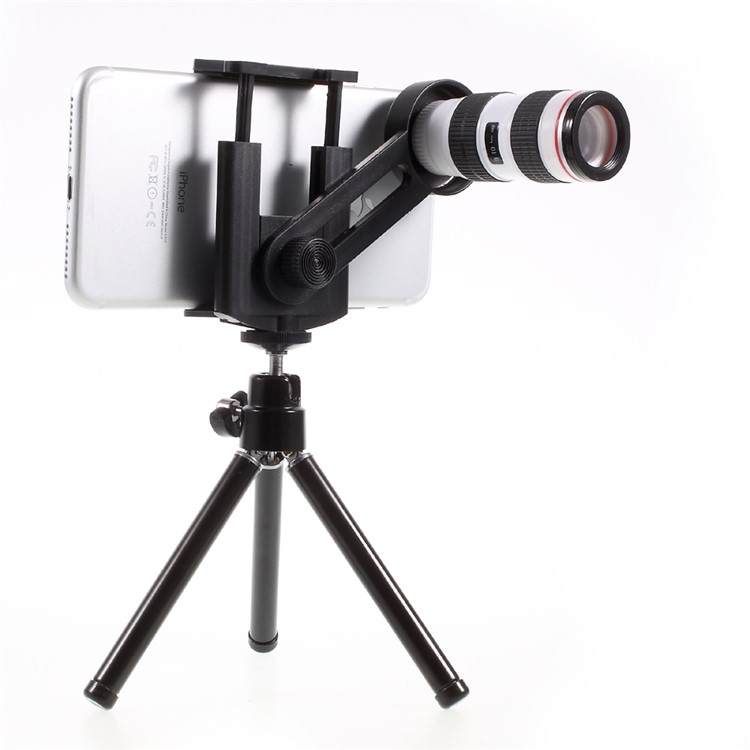12X Optical Telescope Universal Camera Lens with Tripod, Phone Clamp Range: 55 - 85mm-5