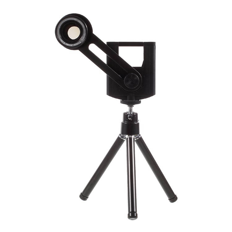 Universal 10X Mobile Phone Telescope Camera Lens with Tripod, Phone Clamp Range: 55 - 85mm-10