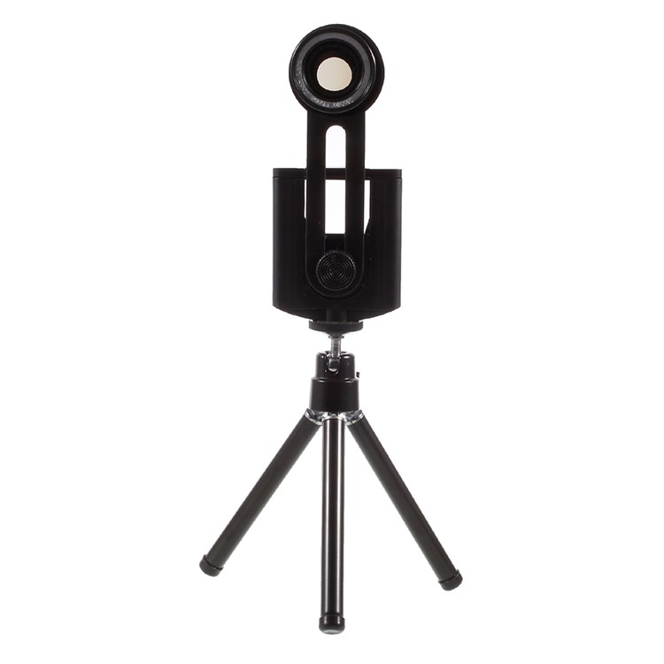 Universal 10X Mobile Phone Telescope Camera Lens with Tripod, Phone Clamp Range: 55 - 85mm-8