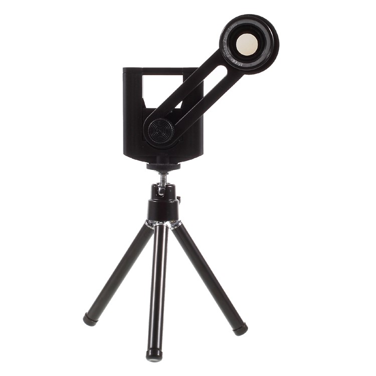 Universal 10X Mobile Phone Telescope Camera Lens with Tripod, Phone Clamp Range: 55 - 85mm-9