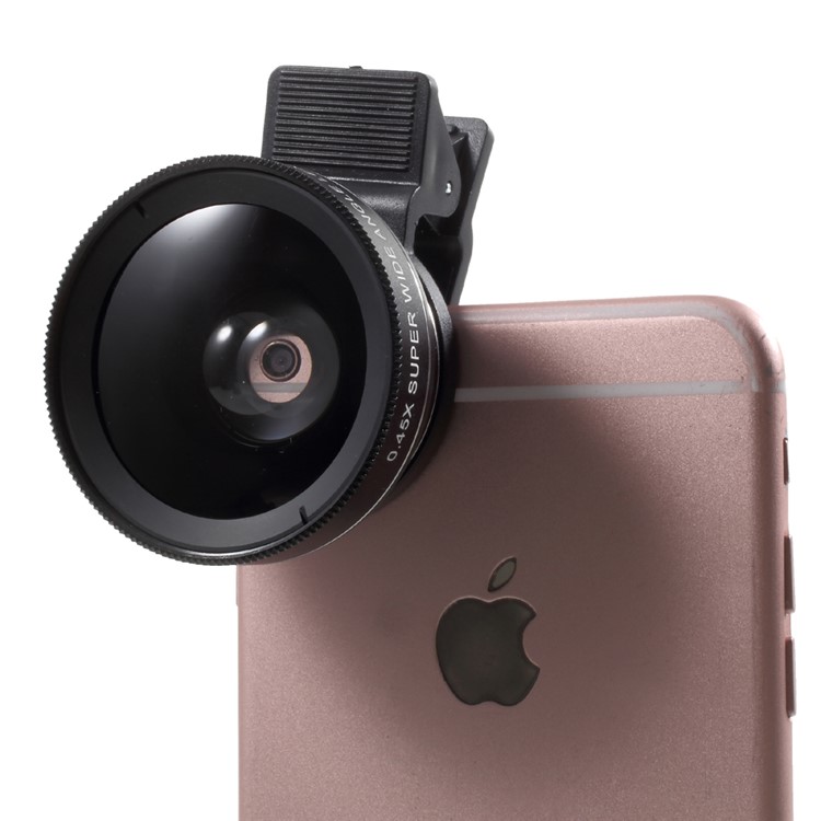 Universal Clip-on 37mm 0.45X Wide Angle Lens + Macro Lens 2-in-1 Mobile Phone Camera Lens Kit - Black-11