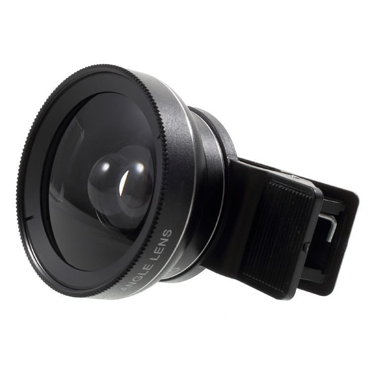 Universal Clip-on 37mm 0.45X Wide Angle Lens + Macro Lens 2-in-1 Mobile Phone Camera Lens Kit - Black-6