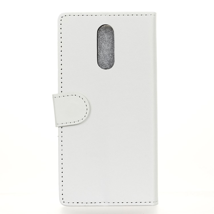 Wallet Leather Stand Cover for Vodafone Smart N9 - White-4