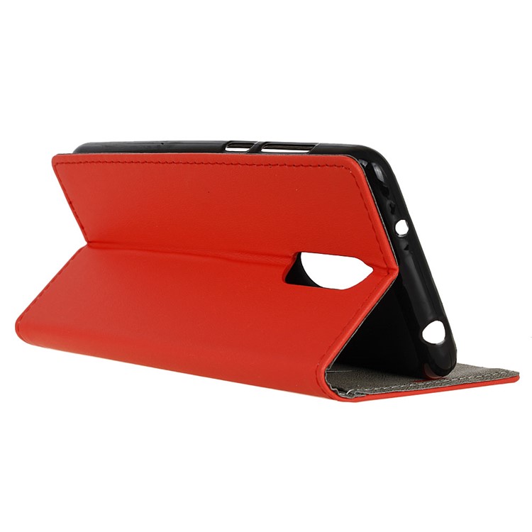 Wallet Leather Cell Phone Case for Vodafone Smart N9 - Red-4