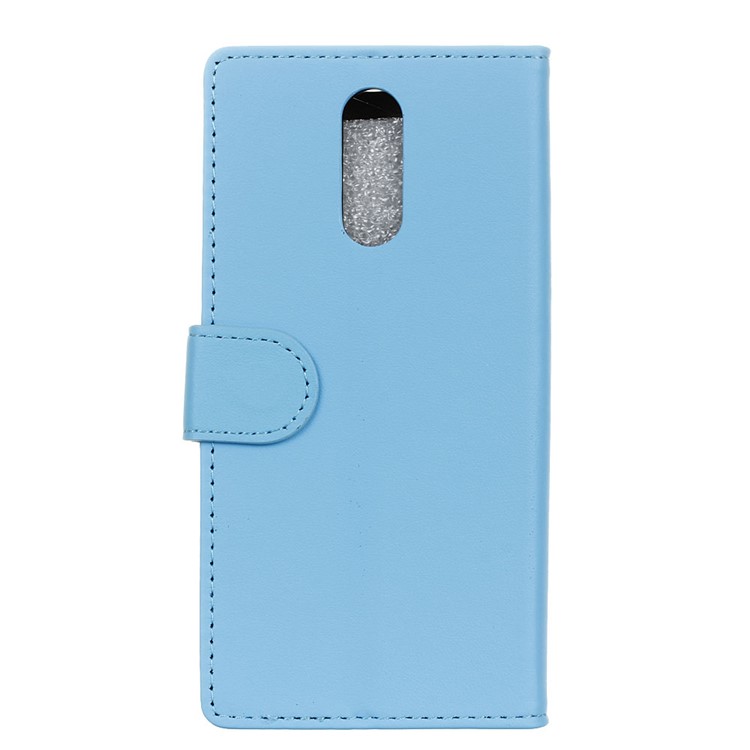 Magnetic Leather Stand Cover for Vodafone Smart N9 - Blue-4