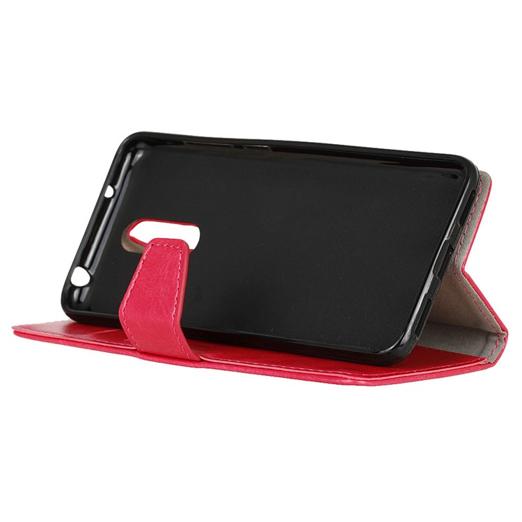 Crazy Horse Cell Phone Wallet Case for Vodafone Smart N9 - Rose-5