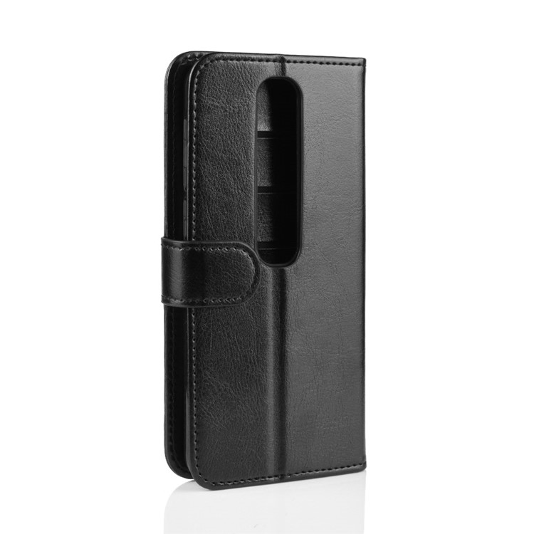 Crazy Horse Surface Wallet Leather Stand Phone Case for Vodafone Smart V10 - Black-8