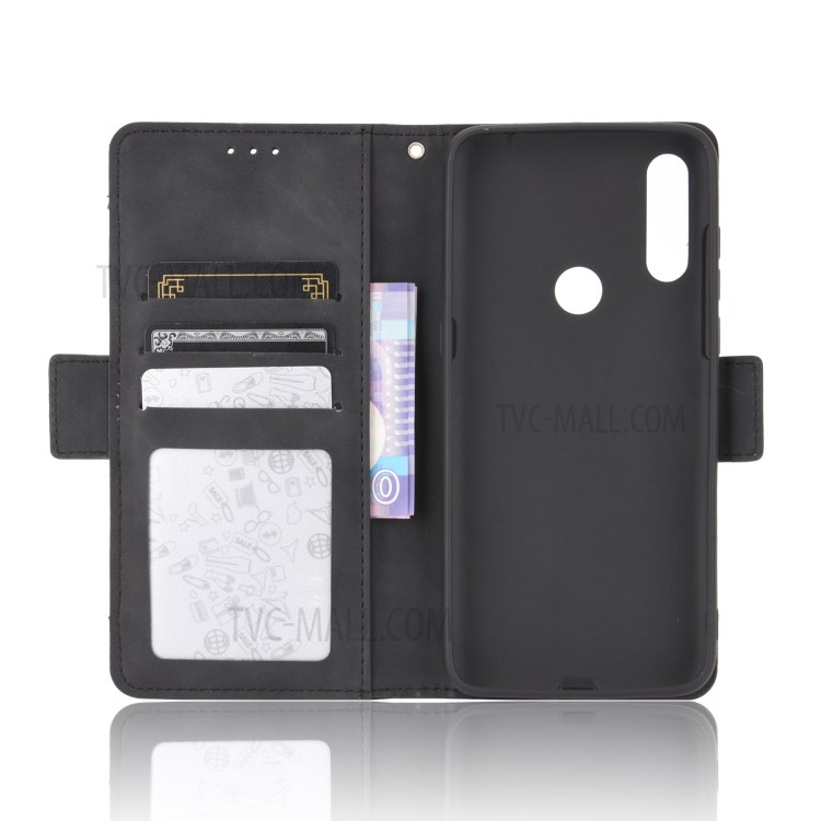 Leather with Many Card Slots Protective Case for Vodafone Smart V11 - Black-5