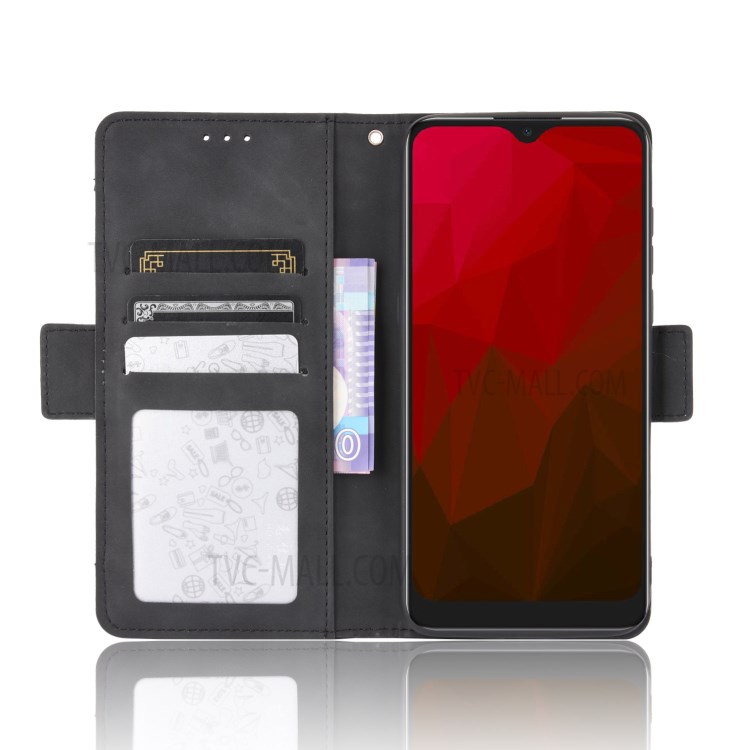 Leather with Many Card Slots Protective Case for Vodafone Smart V11 - Black-6