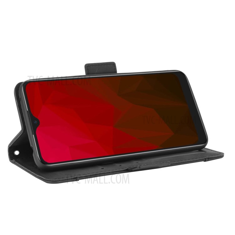 Leather with Many Card Slots Protective Case for Vodafone Smart V11 - Black-7